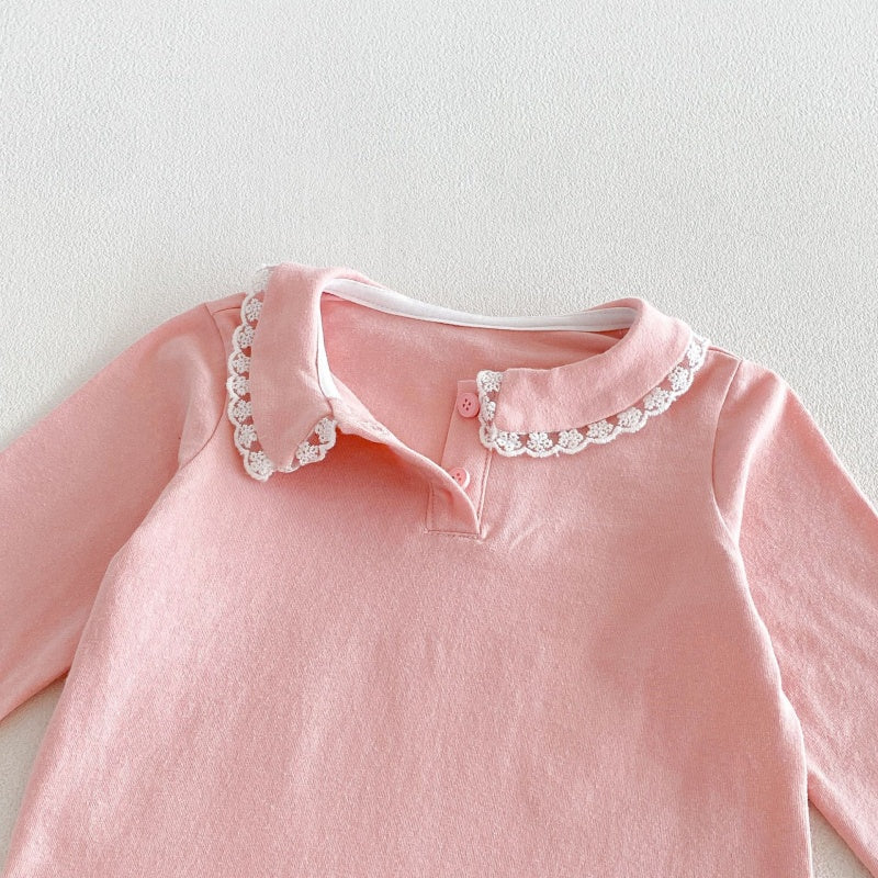 【BABY&KID】丸襟長袖トップスSK106616