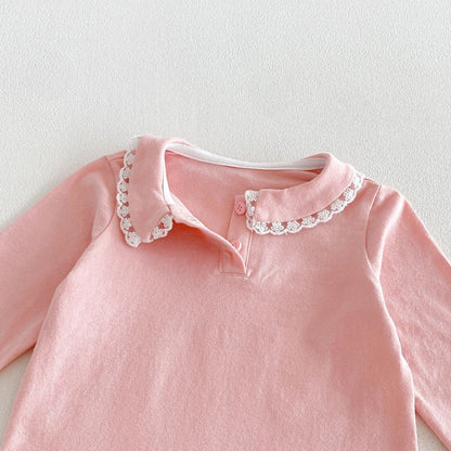 【BABY&KID】丸襟長袖トップスSK106616