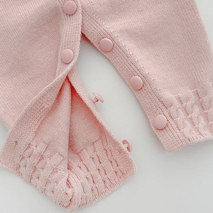 【BABY&KID】韓国風刺繍ニットロンパース、カーディガンSK101835