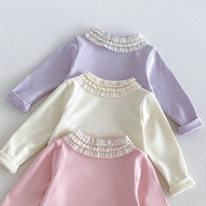 【BABY&KID】フリル襟厚手トップスSK108116