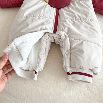 【BABY】韓国風切り替えカバーオールSK102931