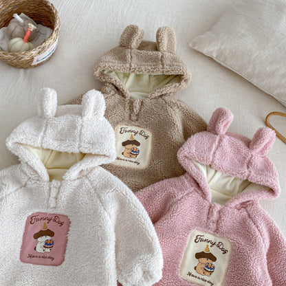 【BABY&KID】冬新作あったかワッペンフードトレーナーSK102527