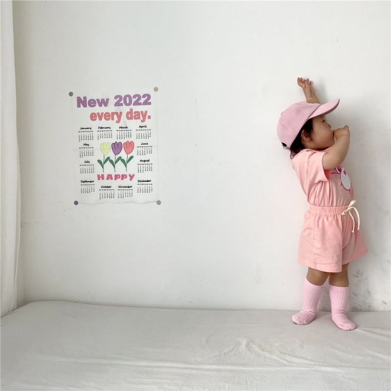 【BABY&KID】夏新作 キャラクター半袖セットアップSK080221