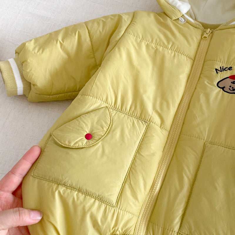 【BABY】取り外しフード裏起毛カバーオール＆バッグセットSK102913