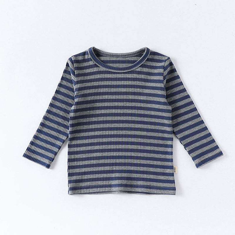 【BABY&KID】北欧風長袖ボーダーセットアップSK101330