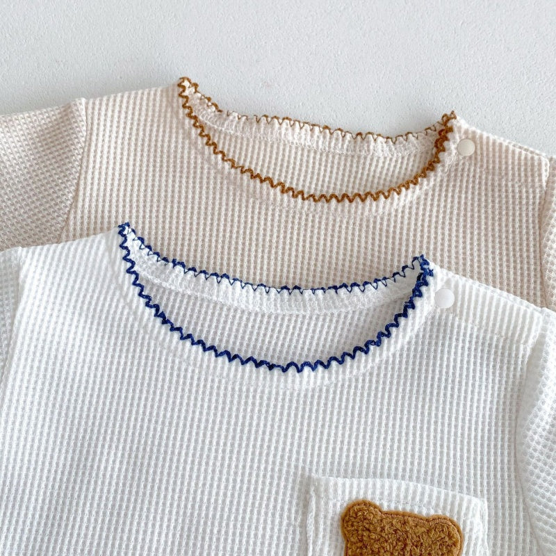 【BABY】夏新作 くま刺繍セットアップSK080305