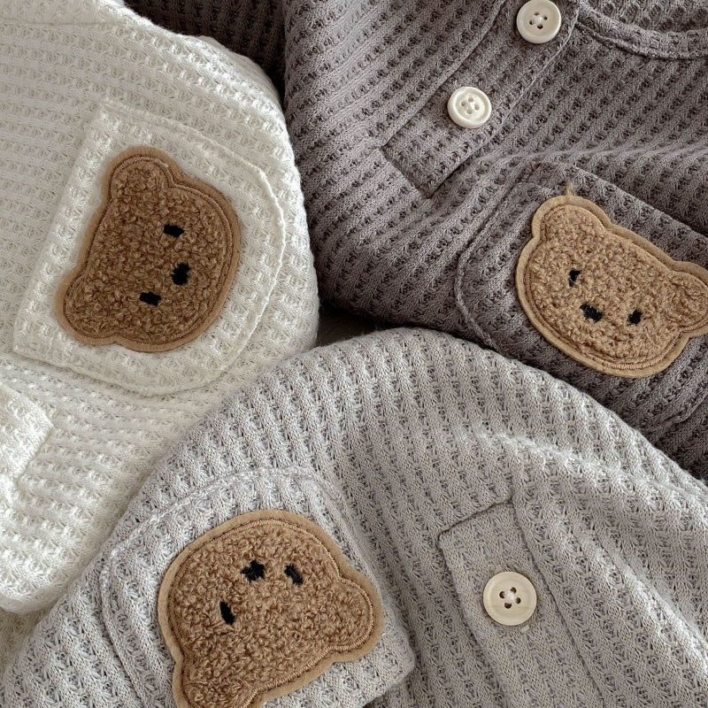 【BABY&KID】夏新作ワッフルくまセットアップSK105019