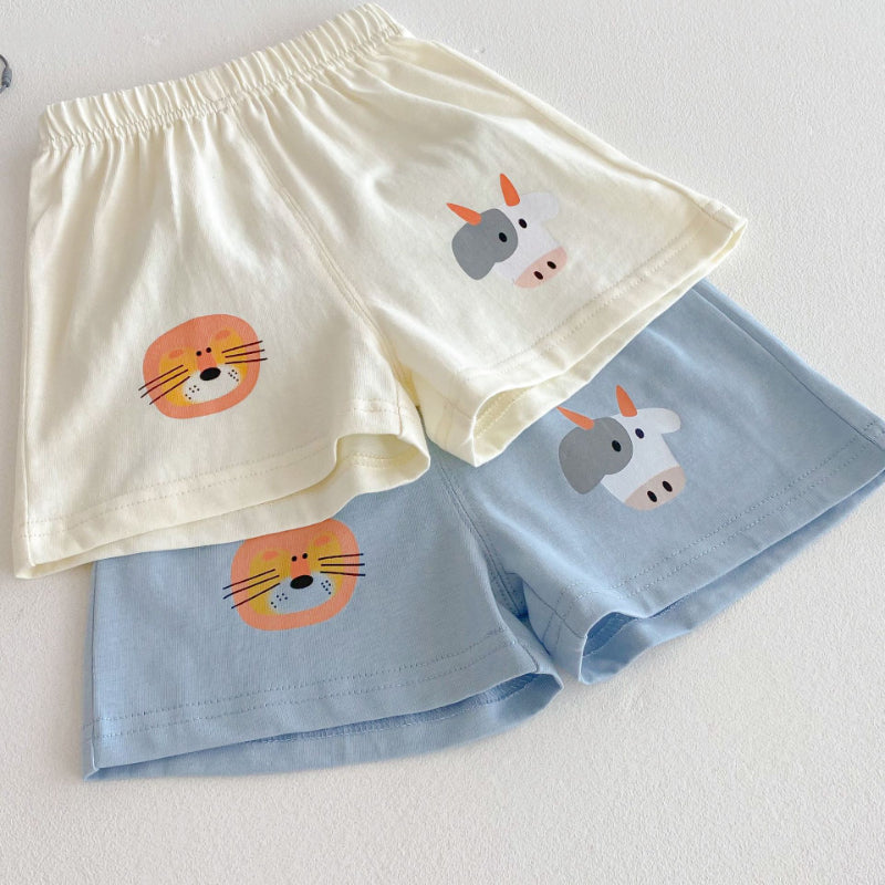 【BABY&KID】夏新作 アニマル柄ショートセットアップSK070212