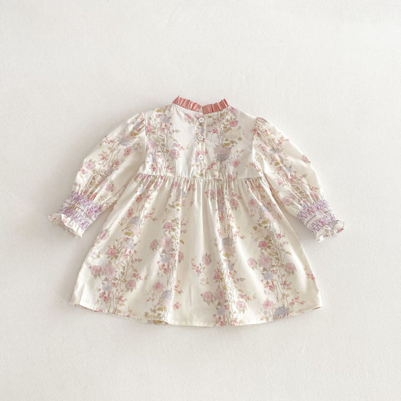 【BABY&KID】韓国風小花柄ワンピースSK011012