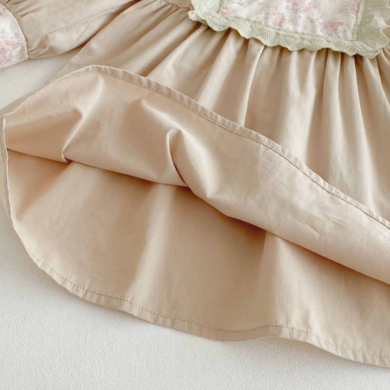 【BABY&KID】小花柄レースフリルワンピースSK011014