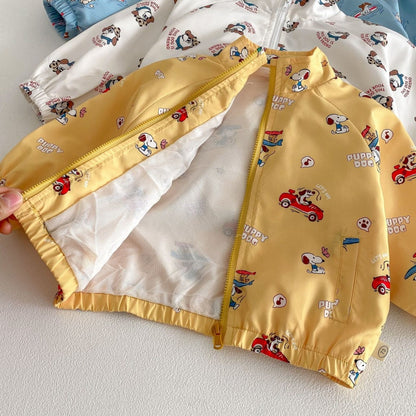 【BABY&KID】総柄わんちゃんジップパーカーSK104315