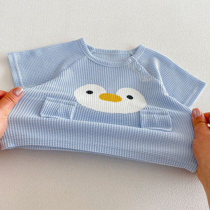 【BABY&KID】夏新作ワッフルカートゥーンセットアップSK105603