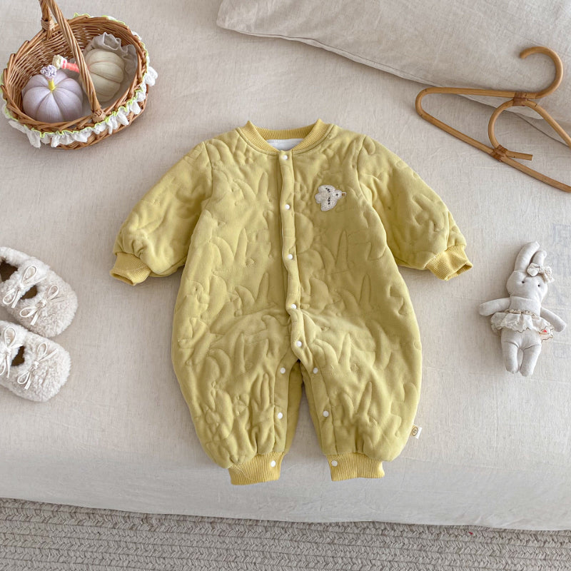 【BABY】冬新作マカロンカラー刺繍カバーオールSK102910