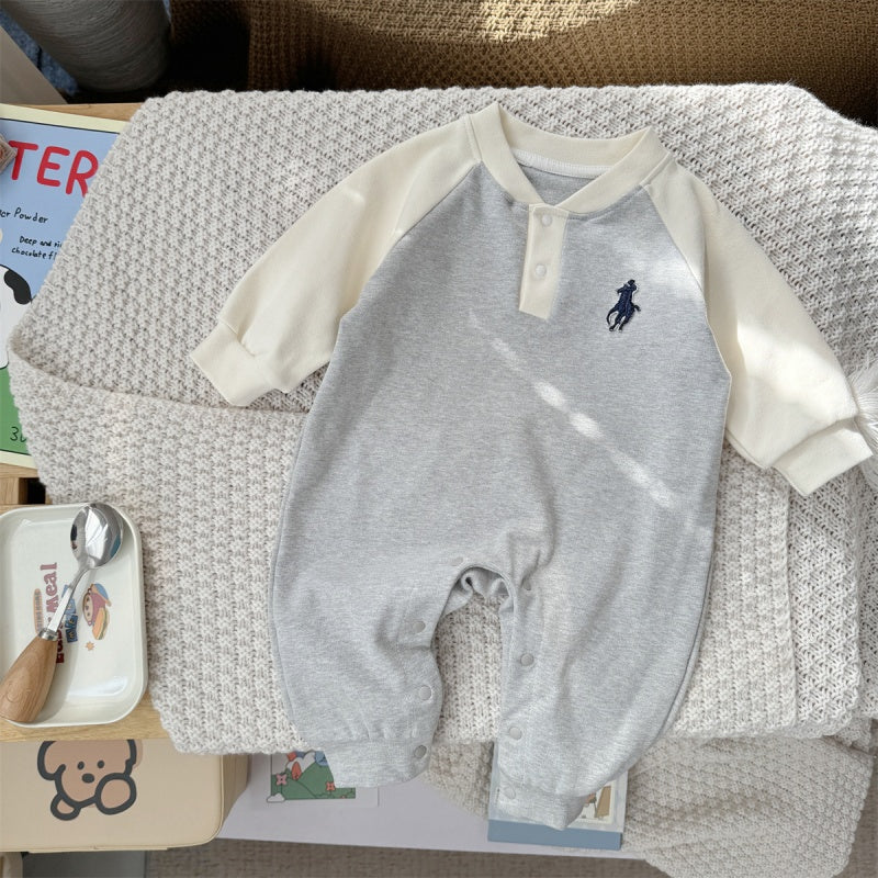 【BABY】ラグランスリーブカバーオールSK106715