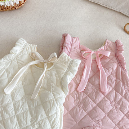 【BABY】キルティングノースリーブカバーオールSK102933