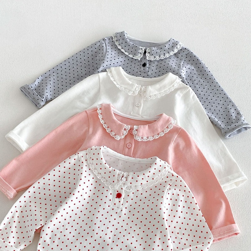 【BABY&KID】丸襟長袖トップスSK106616