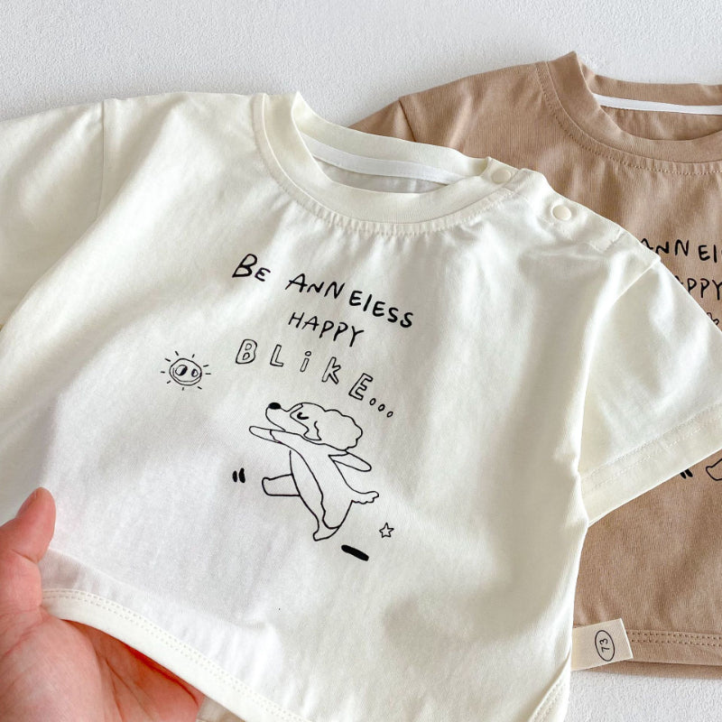 【BABY&KID】夏新作 ドッグＴシャツ、チェックパンツSK072010