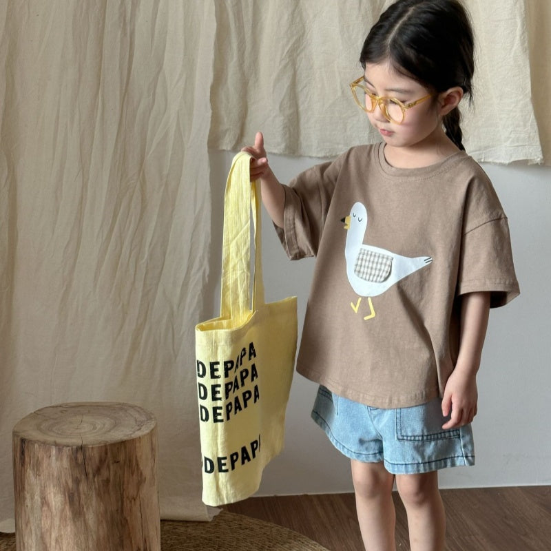 【BABY＆KID】夏新作 アニマルプリント半袖TシャツSK063032