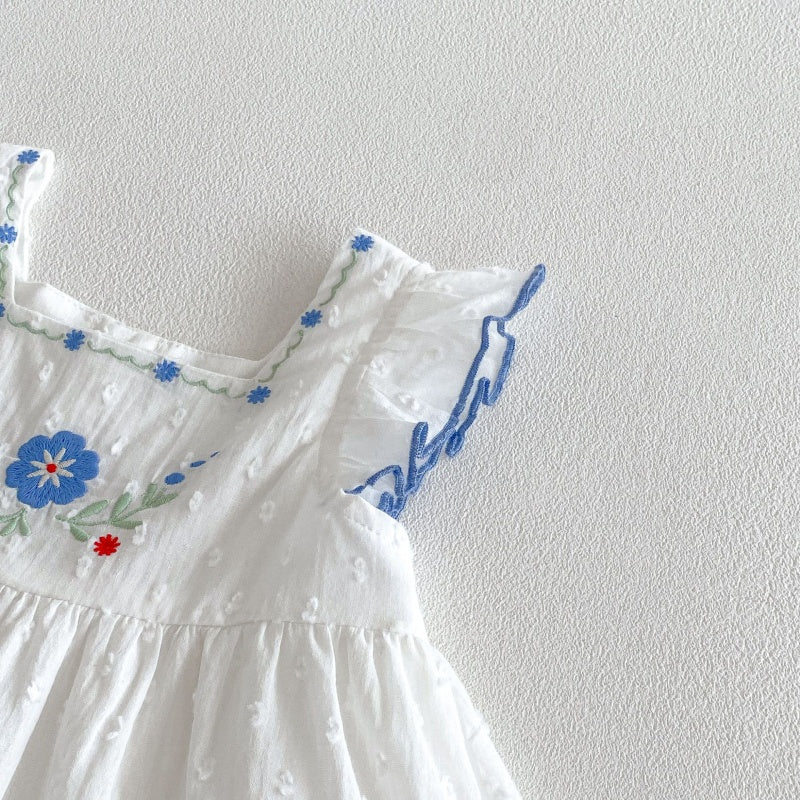 【BABY&KID】夏新作花刺繍ワンピース、サロペット、TシャツSK105903