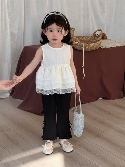 【BABY&KID】夏新作 レイヤードノースリーブトップスSK081533