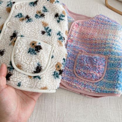 【BABY&KID】冬新作花柄、チェック中綿ジャケットSK102515