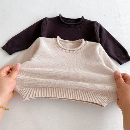 【BABY&KID】クルーネック無地セーターSK092926
