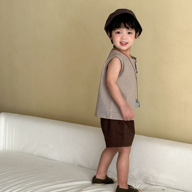 【BABY&KID】夏新作ストライプセットアップ、ワンピースSK104710
