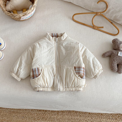 【BABY&KID】冬新作刺繍カートゥーンリバーシブルコートSK102524