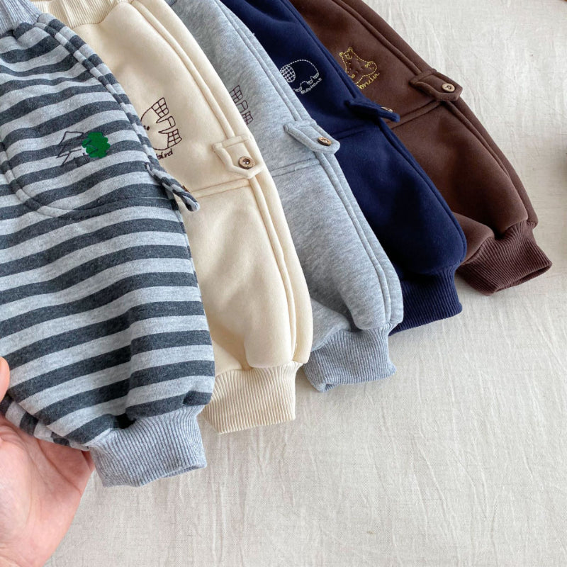 【BABY&KID】冬新作とりさん刺繍あったかパンツSK103023