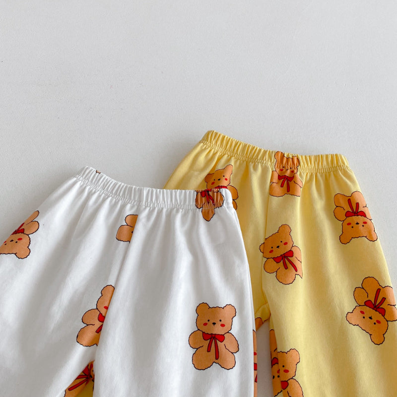 【BABY&KID】かわいいくまプリントセットアップSK092929
