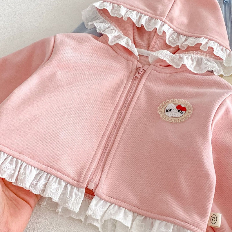 【BABY&KID】フード付きレースセットアップSK104314