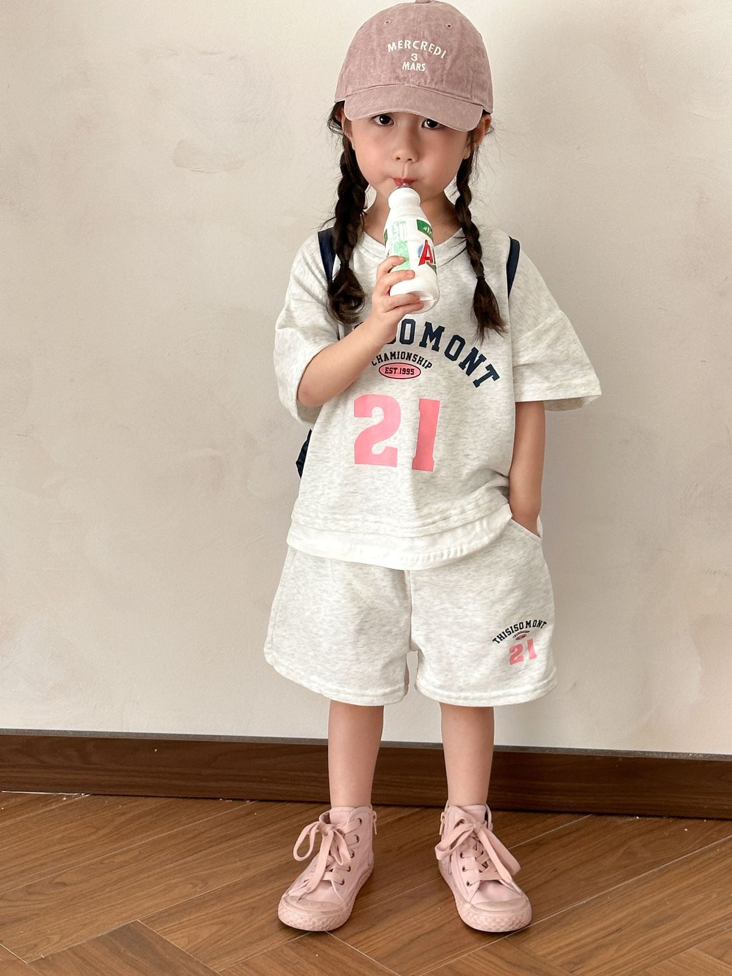 【BABY&KID】夏新作 THISISO MONTレイヤードセットアップSK061708