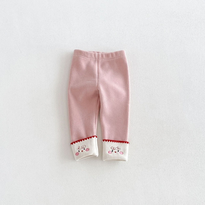 【BABY&KID】カートゥーン裏起毛ワンピース、トップス、レギンスSK108119