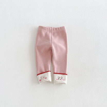 【BABY&KID】カートゥーン裏起毛ワンピース、トップス、レギンスSK108119
