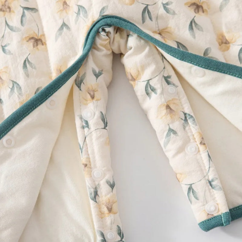 【BABY】Winter New Arrival Botanical Print Quilted Coverall SK108221