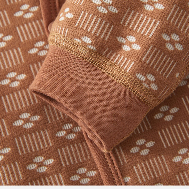 【BABY】冬新作北欧風レトロ裏起毛フードカバーオールSK102633