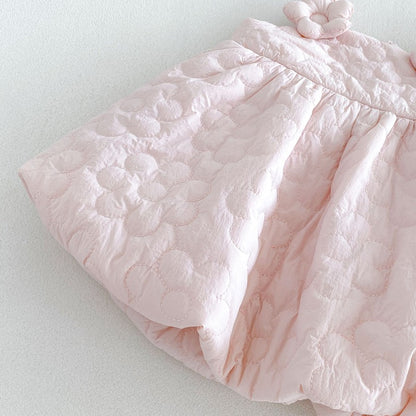 【BABY&KID】冬新作厚手フラワーワンピース、ハイネックニットSK107725
