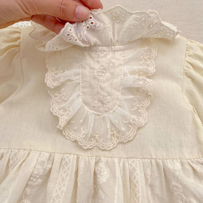 【BABY&KID】レース刺繍ロンパース、ワンピースSK107914