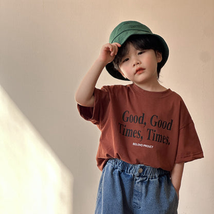 【BABY&KID】夏新作 Good times半袖トップスSK063026