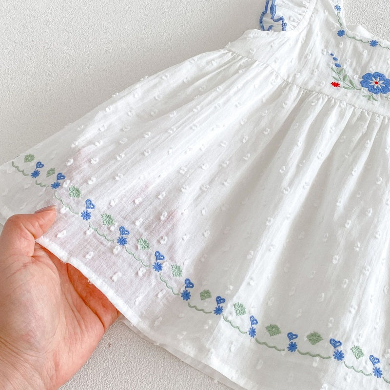 【BABY&KID】夏新作花刺繍ワンピース、サロペット、TシャツSK105903