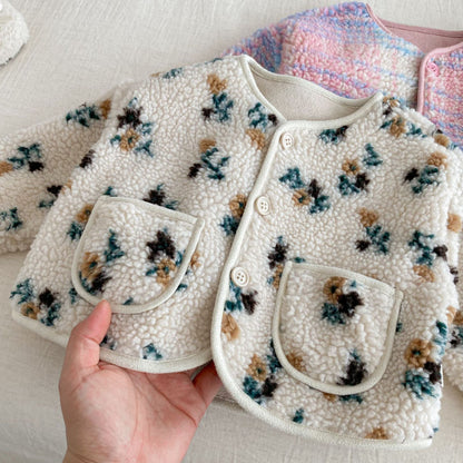 【BABY&KID】冬新作花柄、チェック中綿ジャケットSK102515