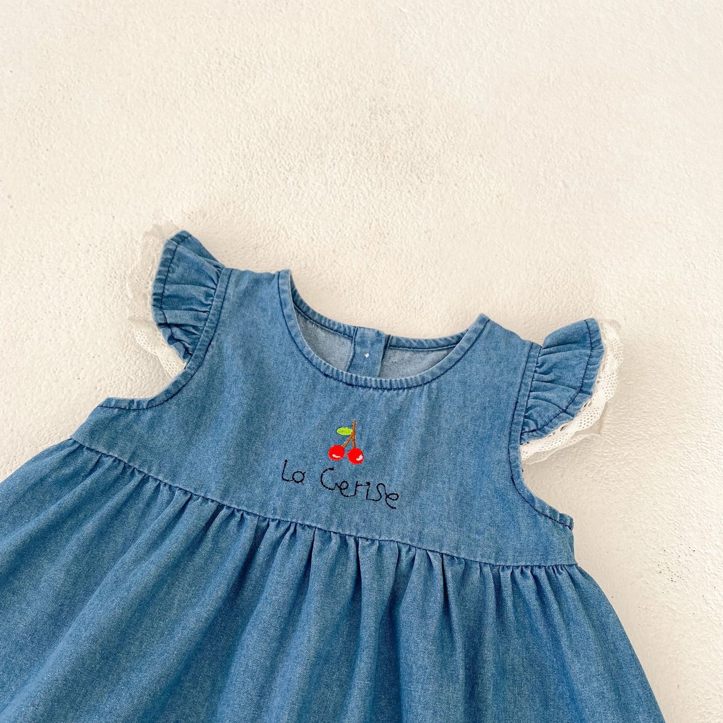 【BABY】夏新作 チェリー刺繍ロンパースorセットアップSK062709