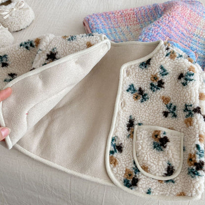 【BABY&KID】冬新作花柄、チェック中綿ジャケットSK102515