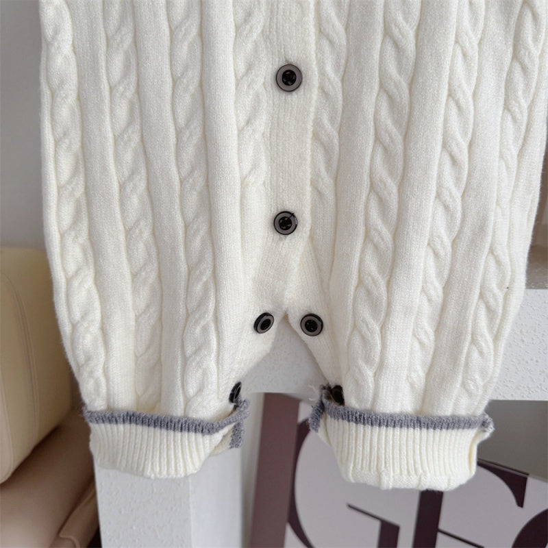 【BABY】ポニー刺繍ニットカバーオールSK106705