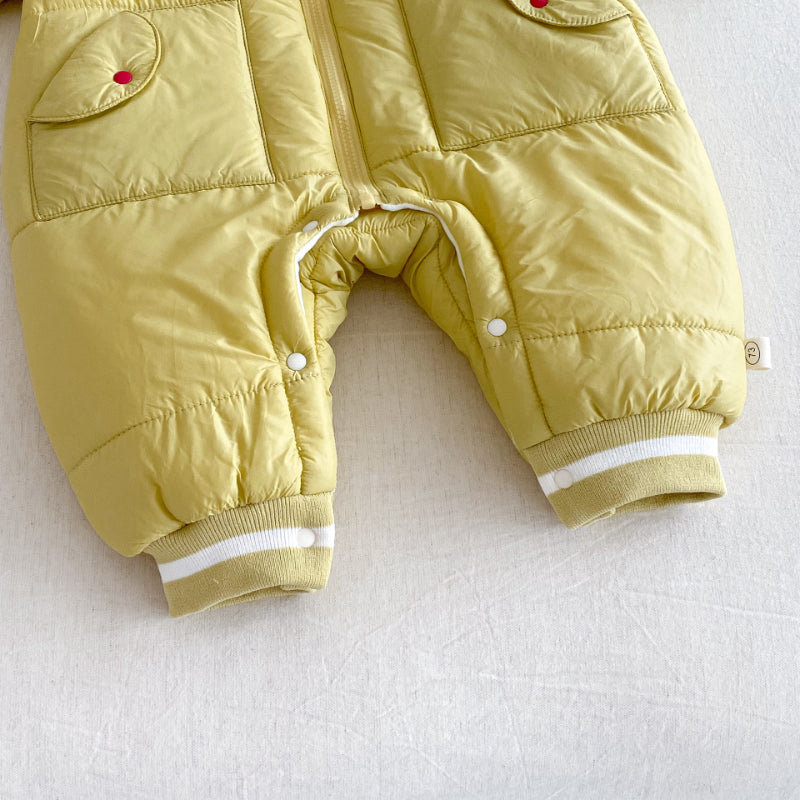 【BABY】取り外しフード裏起毛カバーオール＆バッグセットSK102913