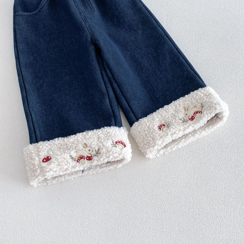 【BABY&KID】うさぎ刺繍中綿ジャケット、ワンピース、ニット、パンツ、トップスSK108118