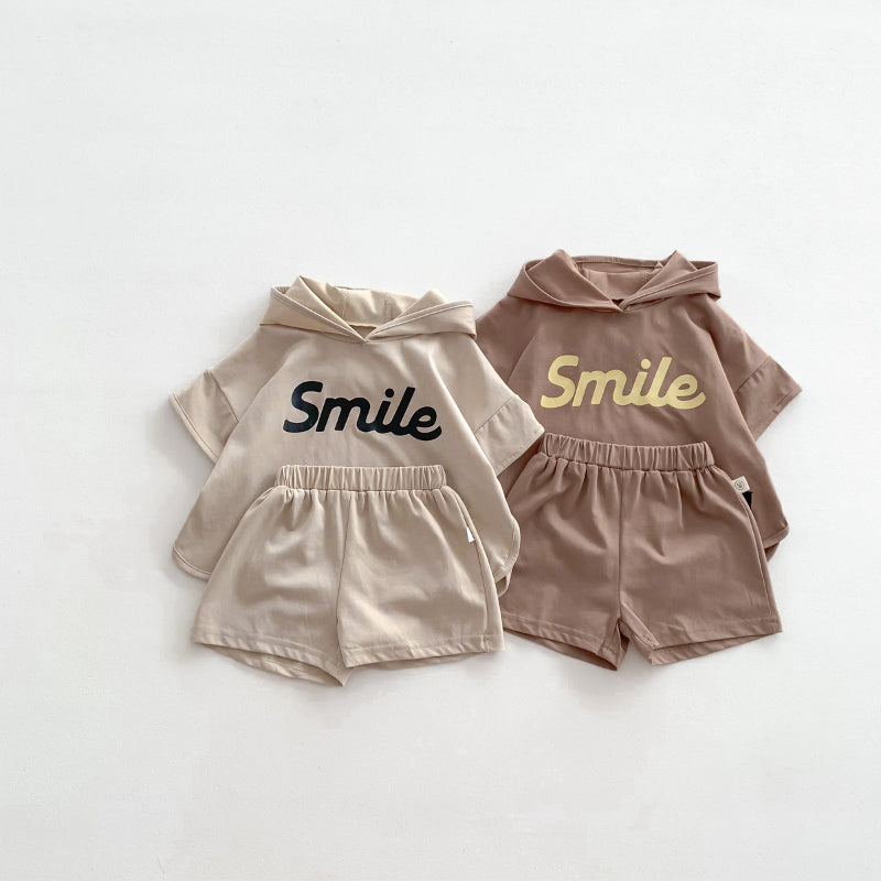 【BABY＆KID】夏新作 フーディー英字プリントセットアップSK062918