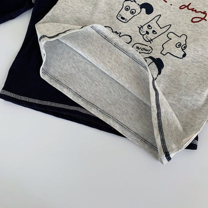 【BABY&KID】多頭小犬柄TシャツSK100512