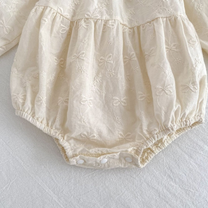 【BABY&KID】蝶結び刺繍ロンパース、ワンピースSK107915