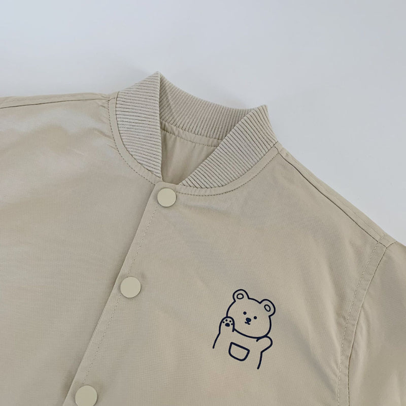 【BABY&KID】可愛いクマジャケットSK100515